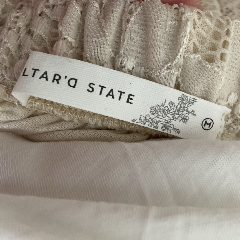Altar'd State Cream Lace Maxi Skirt - Picture 8 of 11